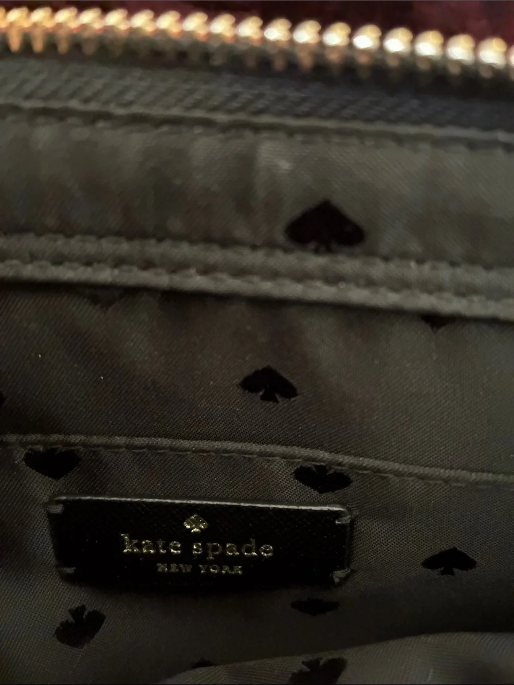 kate spade Black Heart-Print Crossbody Bag